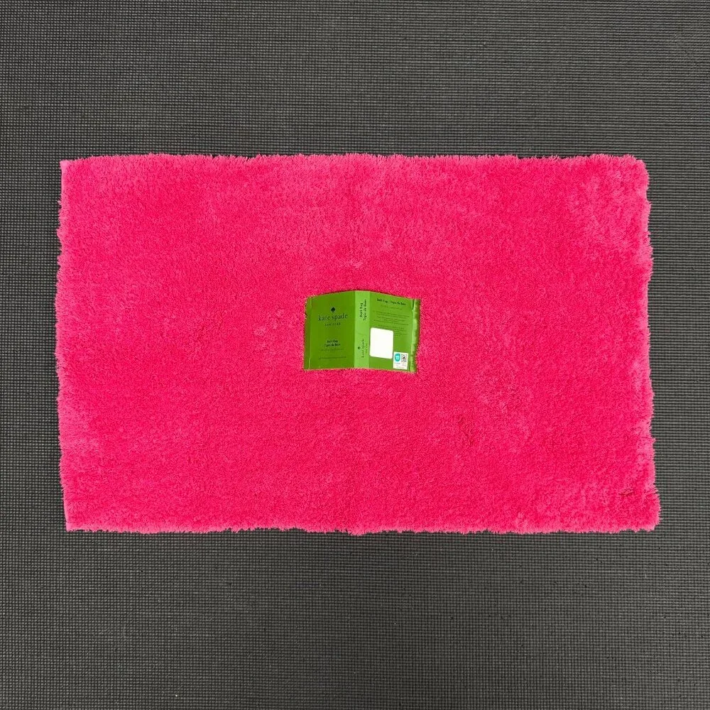20 x 32 Kate Spade Snap Dragon Pink Fuchsia Bath Rug Mat Fuzzy Non Slip